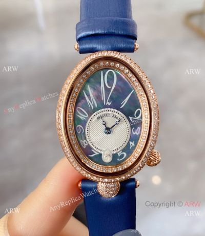 Breguet Reine De Naples Rose Gold MOP Dial Watch Lady Size